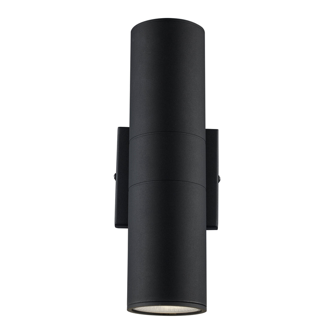 Compact Collection, Tubular/Cylindrical, Outdoor Metal Wall Sconce Light ADA - Black