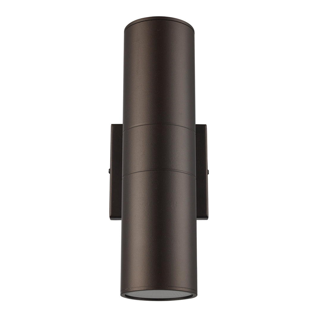 Compact Collection, Tubular/Cylindrical, Outdoor Metal Wall Sconce Light ADA - Bronze