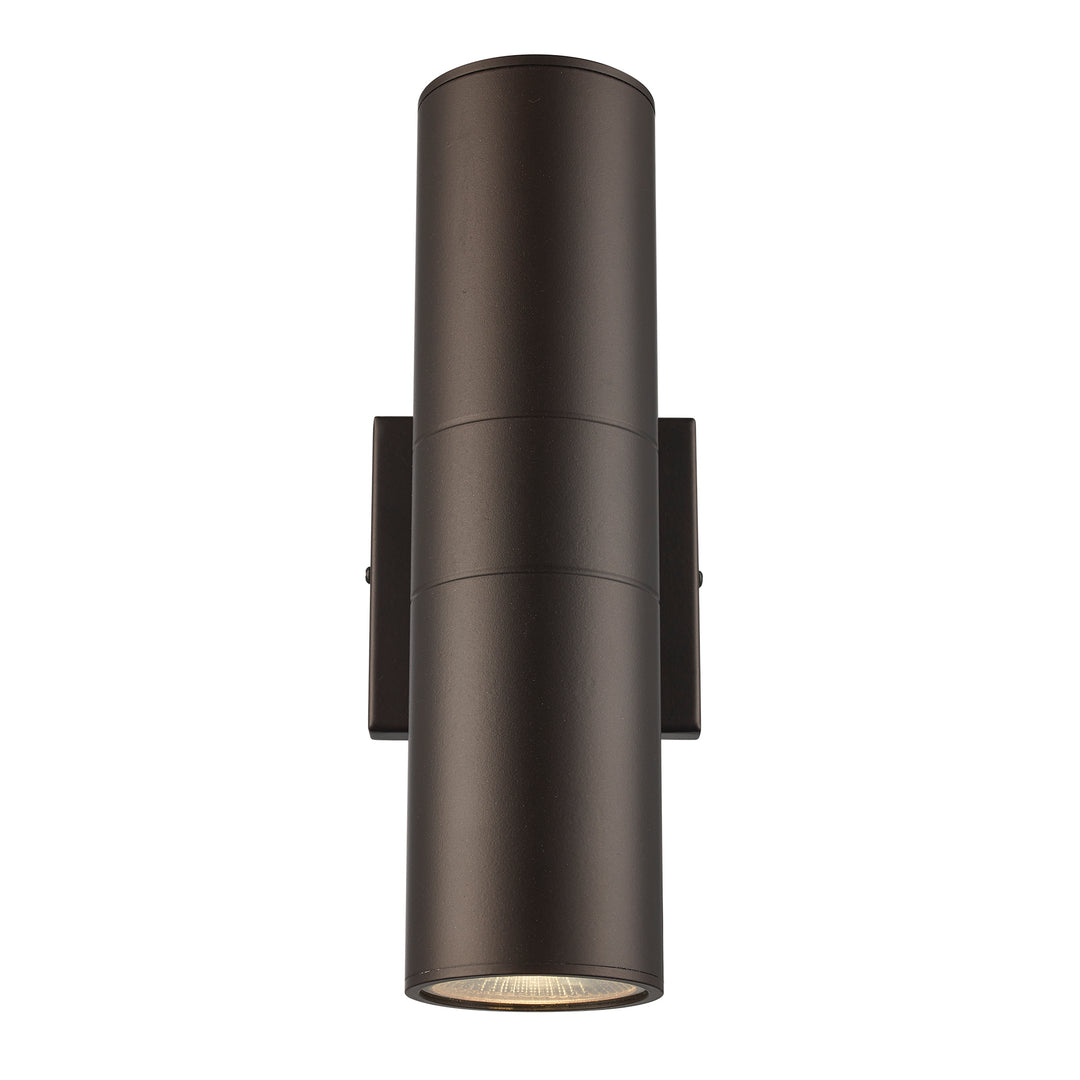 Compact Collection, Tubular/Cylindrical, Outdoor Metal Wall Sconce Light ADA - Bronze