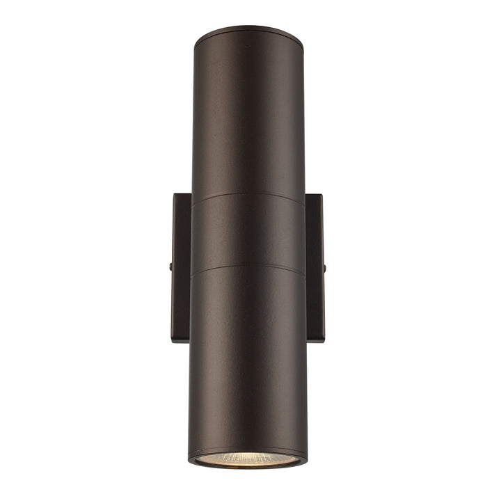 Compact Collection, Tubular/Cylindrical, Outdoor Metal Wall Sconce Light ADA - Bronze