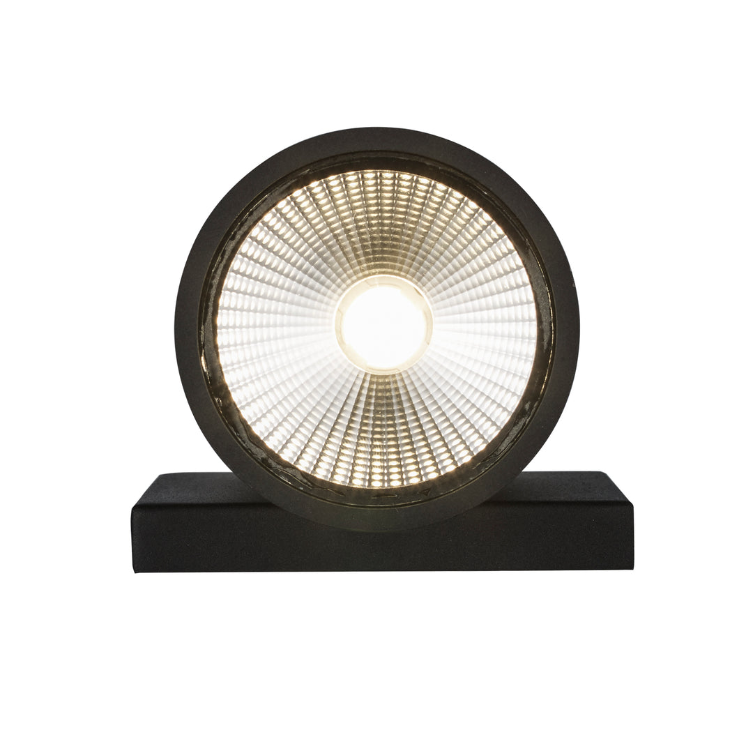 Compact Collection, Tubular/Cylindrical, Outdoor Metal Wall Sconce Light ADA - Black