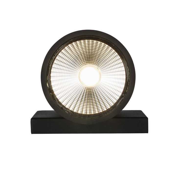 Compact Collection, Tubular/Cylindrical, Outdoor Metal Wall Sconce Light ADA - Black