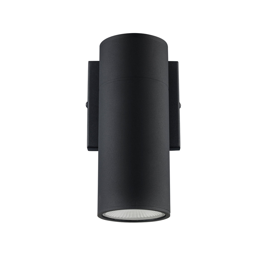 Compact Collection, Tubular/Cylindrical, Outdoor Metal Wall Sconce Light ADA - Black