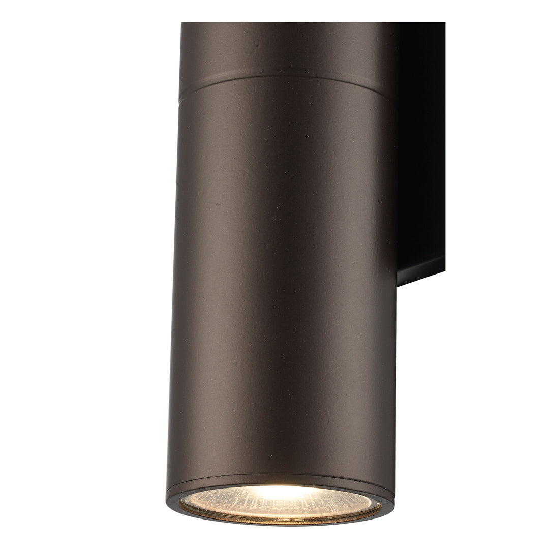 Compact Collection, Tubular/Cylindrical, Outdoor Metal Wall Sconce Light ADA - Bronze
