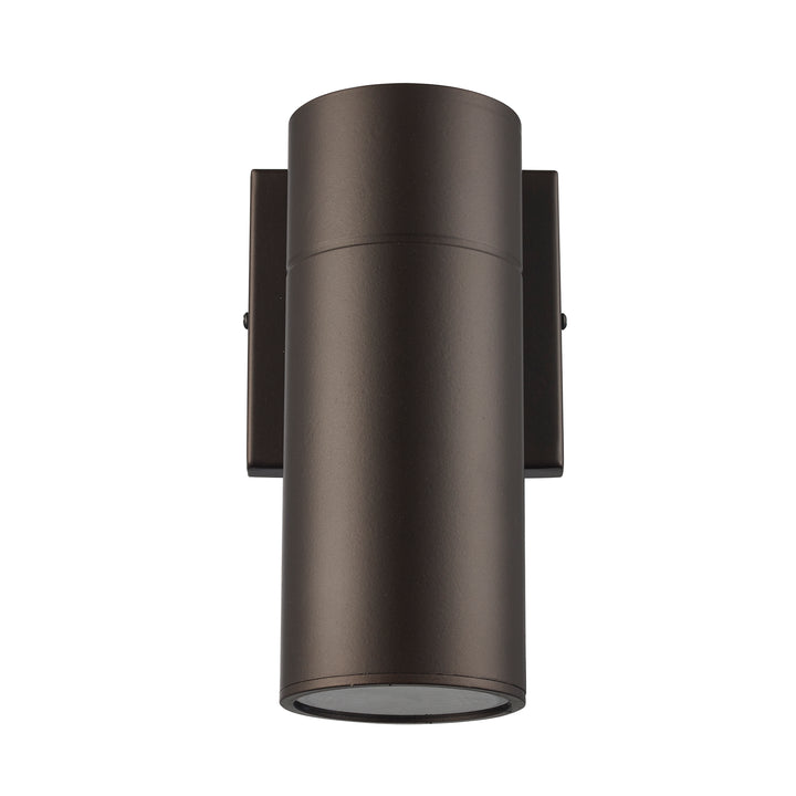 Compact Collection, Tubular/Cylindrical, Outdoor Metal Wall Sconce Light ADA - Bronza