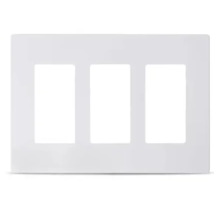 Purelite - Cover plate decorative, White - Must purchase carton quantities, 200 pcs per carton