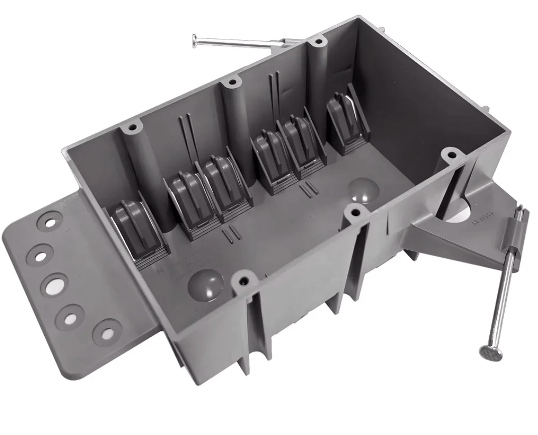 Purelite - 3Gang PVC New Work Standard Switch/Outlet Wall Electrical Box ETL listed to UL514C and UL263 - Must purchase carton quantities, 30 pcs per carton Purelite
