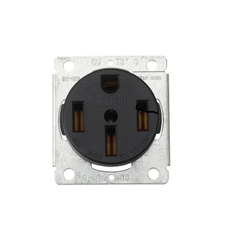 Purelite - 50A 125V/250V Flush Mount Power Outlet, Must purchase carton quantities, 100 pcs per carton