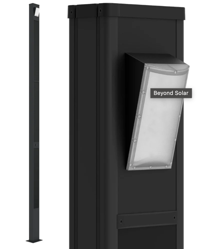 AVS-TOTEM-60W, SKU #789503, 60W Solar Light Fixture, 9000 Lumens, CCT 50K, IP 65, 3 year warranty