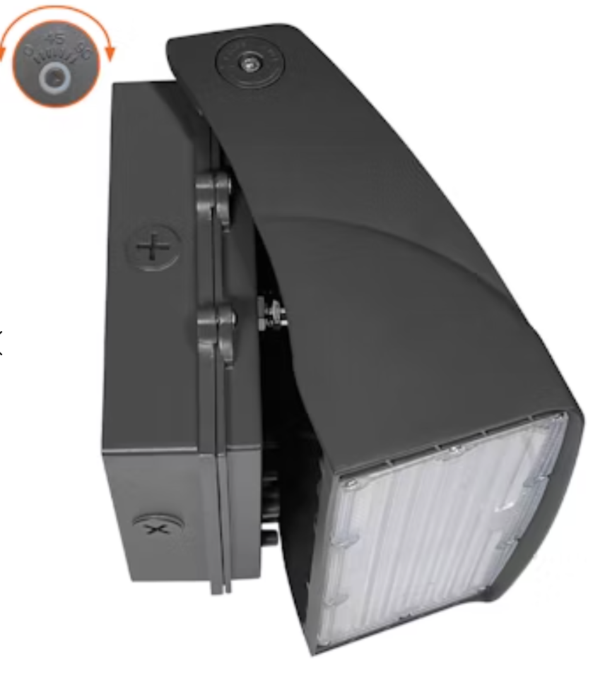 Full Cut Off Wall Packs Adjustable: AFC-Line, 3-CCT & 3-Power Select  50W/40W/30W - Black