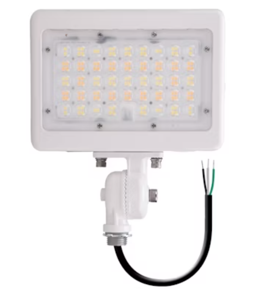 Mini Area Flood Lights: M-Line, 3-CCT & Power Select w/ Photocell 15W/30W - White