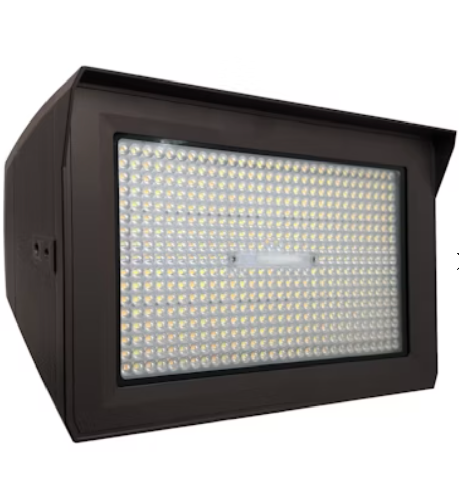 Large Flood Lights: ARCY-Line, 3-CCT & Power Select w/ Photocell 80W/120W/150W - Bronze