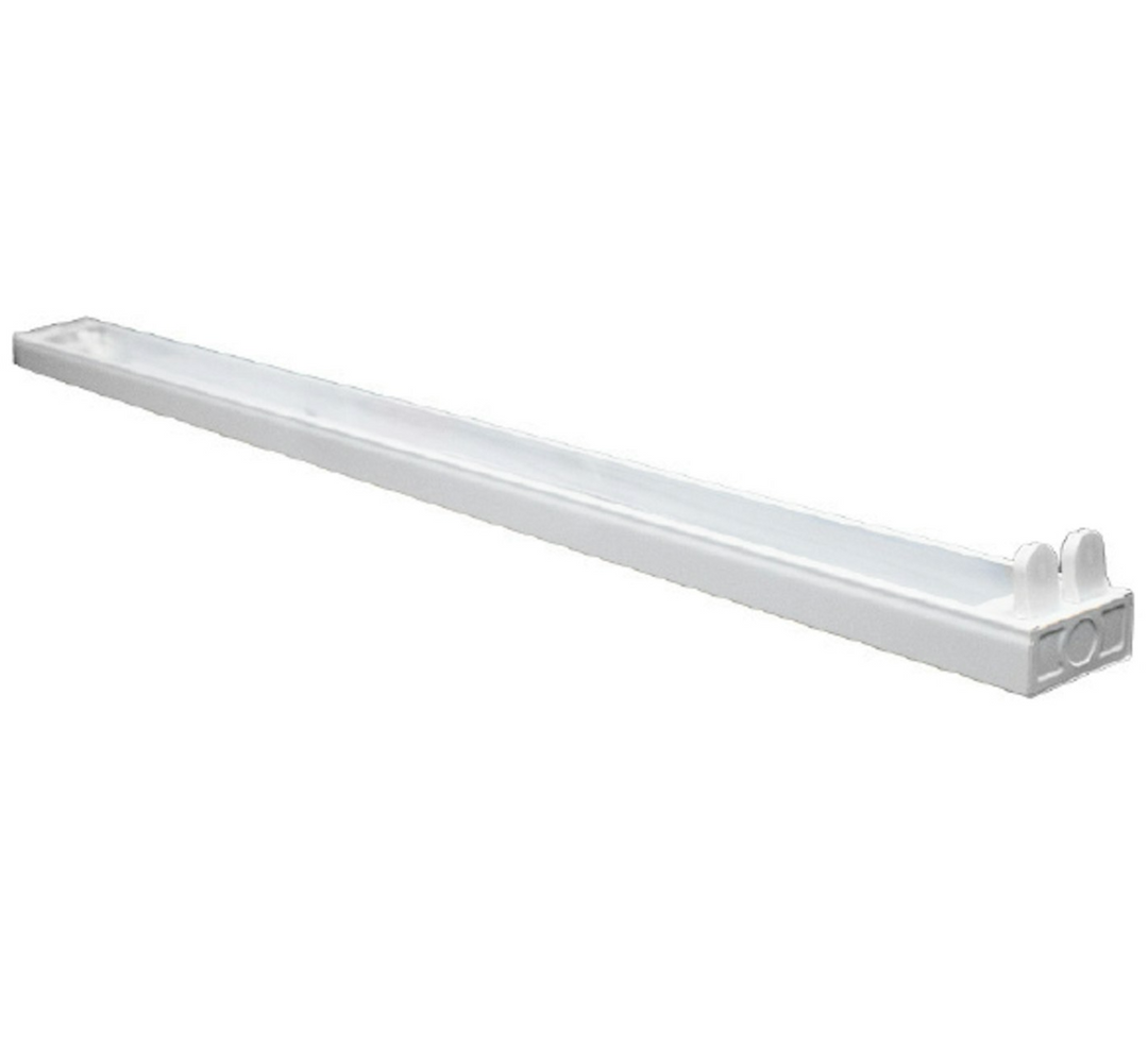 4 FT T8 2-Lamp Strip Fixture (Tubes Not Included)