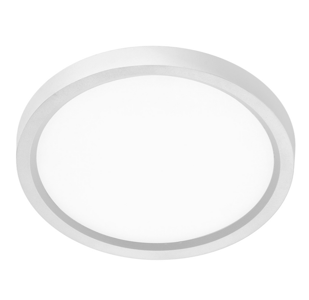 15" Surface Mount Round: Slim-Line 5-CCT Selectable 30W - White