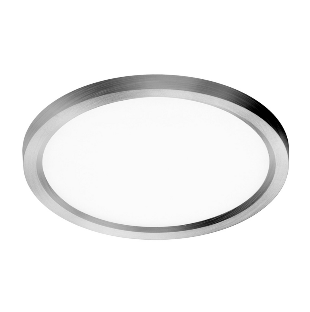 15" Surface Mount Round: Slim-Line 5-CCT Selectable 30W - Silver