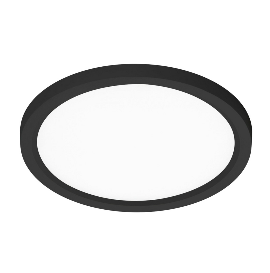 19" Surface Mount Round: Slim-Line 5-CCT Selectable 35W - Black
