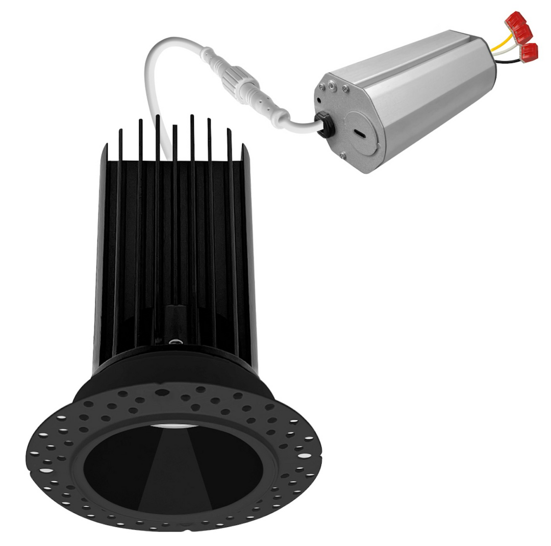 2" Round Downlight: Trimless-Line 5-CCT Selectable 15W - Black