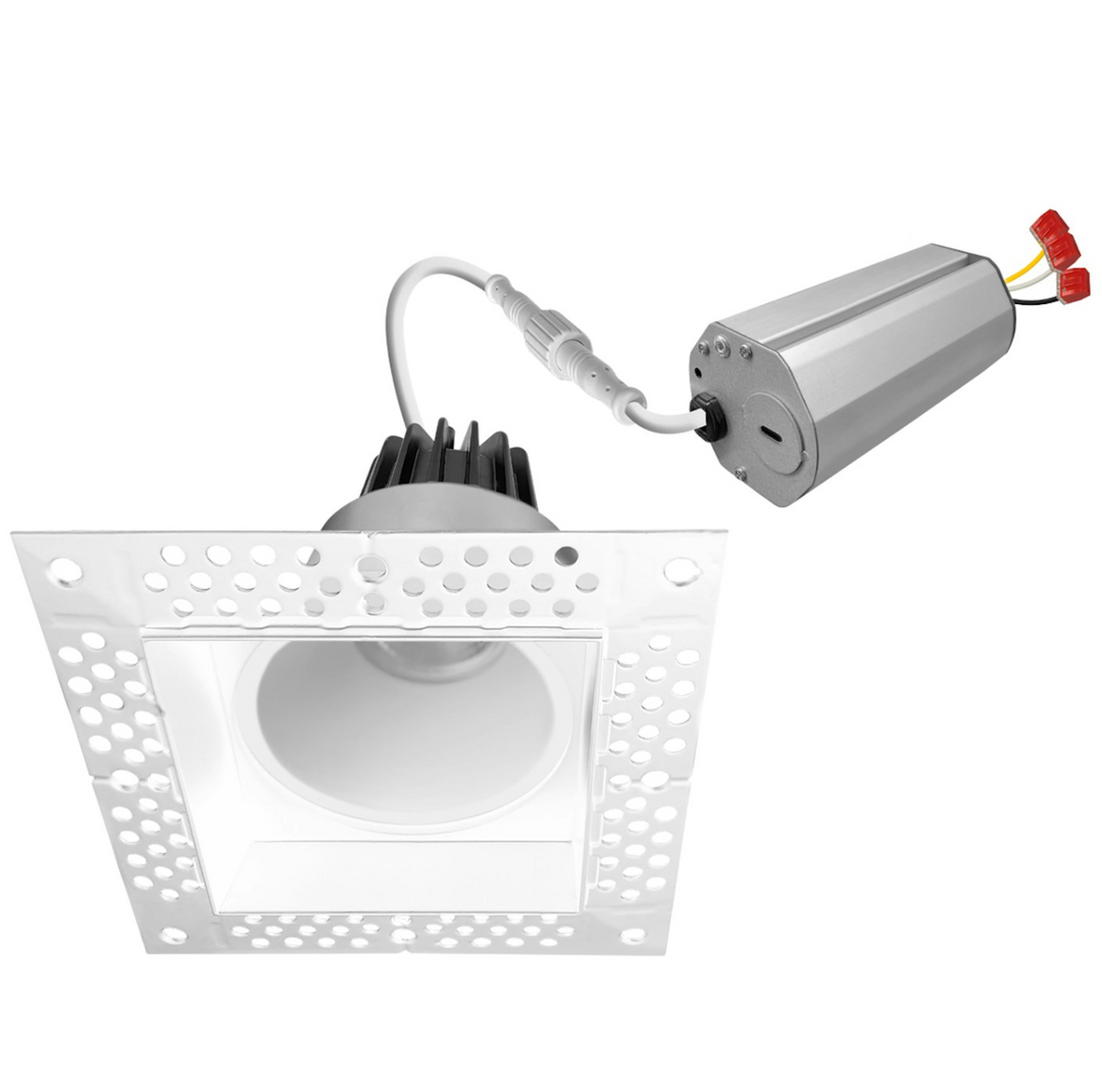 2" Square Downlight: Trimless-Line 5-CCT Selectable 8W - White