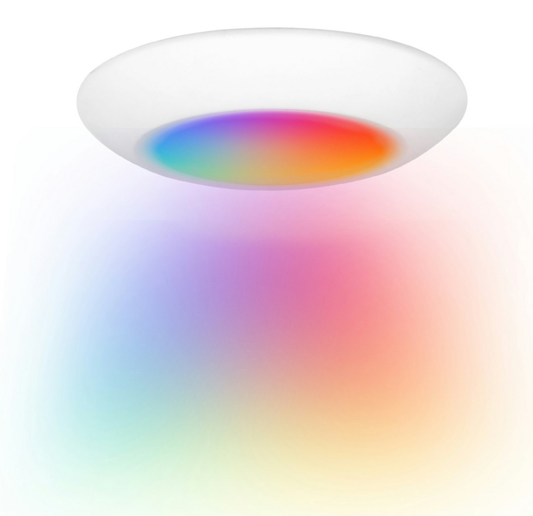 6" Cusp Disk Surface Mounts (RGB + CW Wifi Control) 15W - White