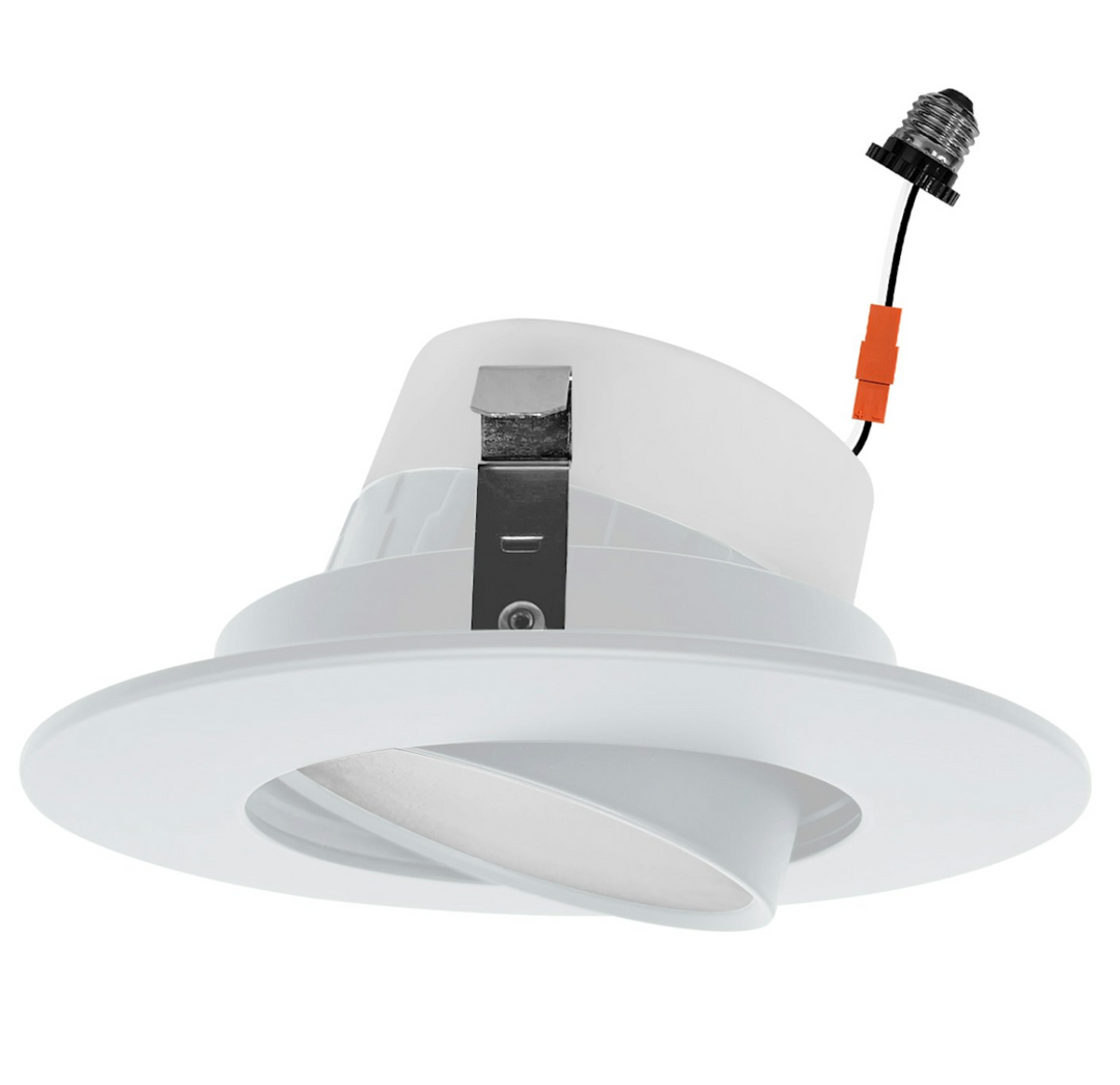 4" Retfrofit Kit Downlight: Adjust-Line 5C-CCT Selectable 10W - White