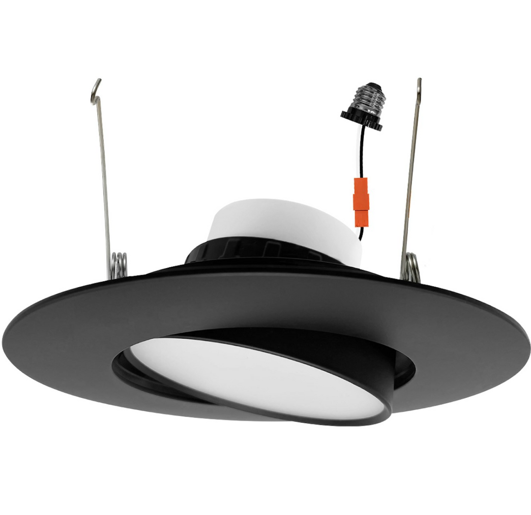 5/6" Retfrofit Kit Downlight: Adjust-Line 5-CCT Selectable 16.5W - Black