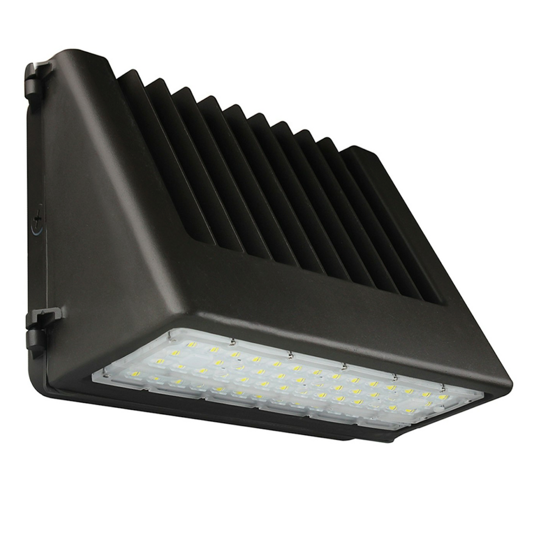 Full-Cutoff Wall Pack: FC-Line 3-CCT & 5-Power Select w/ Photocell, High Voltage 277V-480V - Bronze