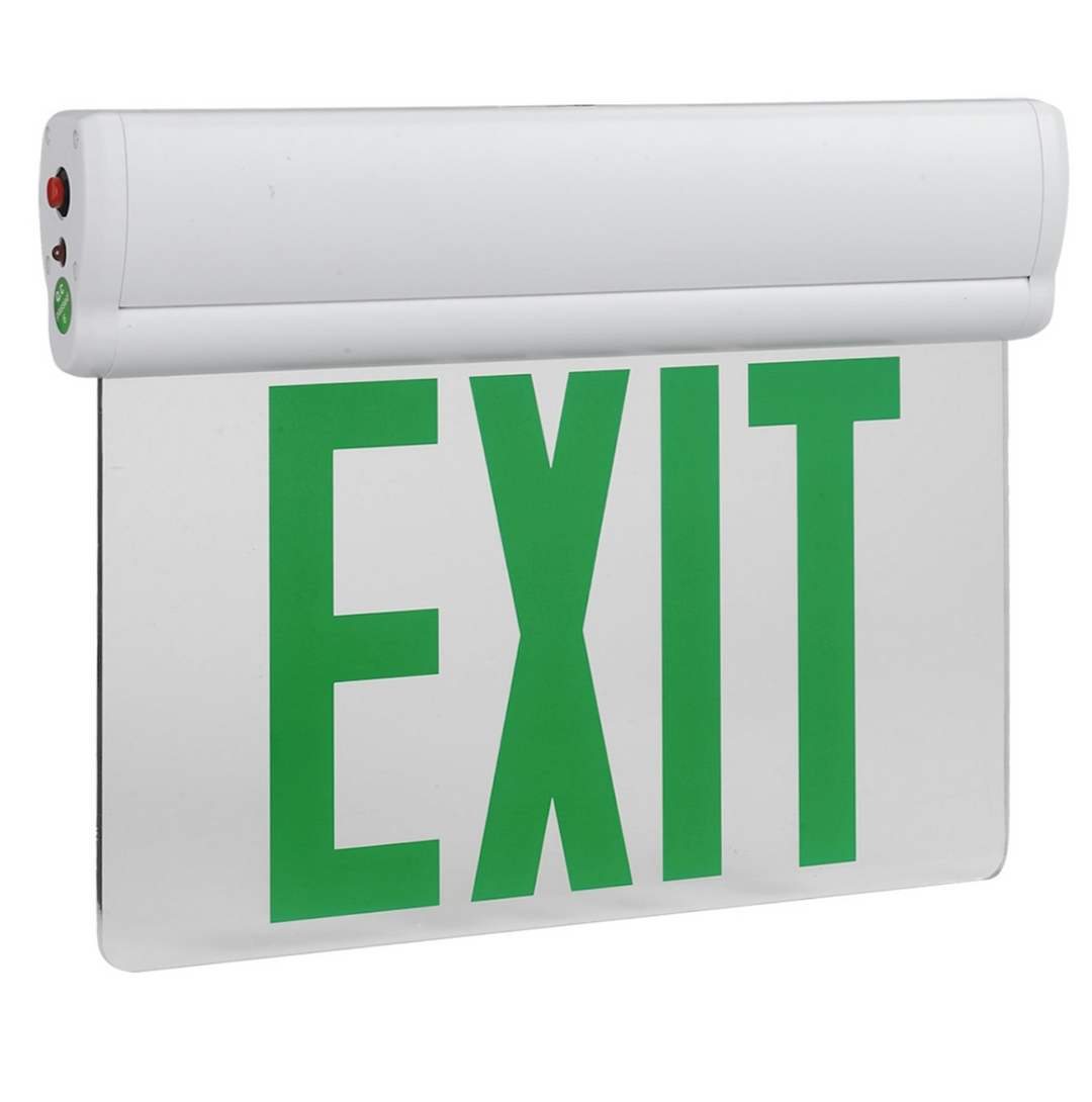 LED Emergency Exit Sign GREEN Double Sided Edge-Lit