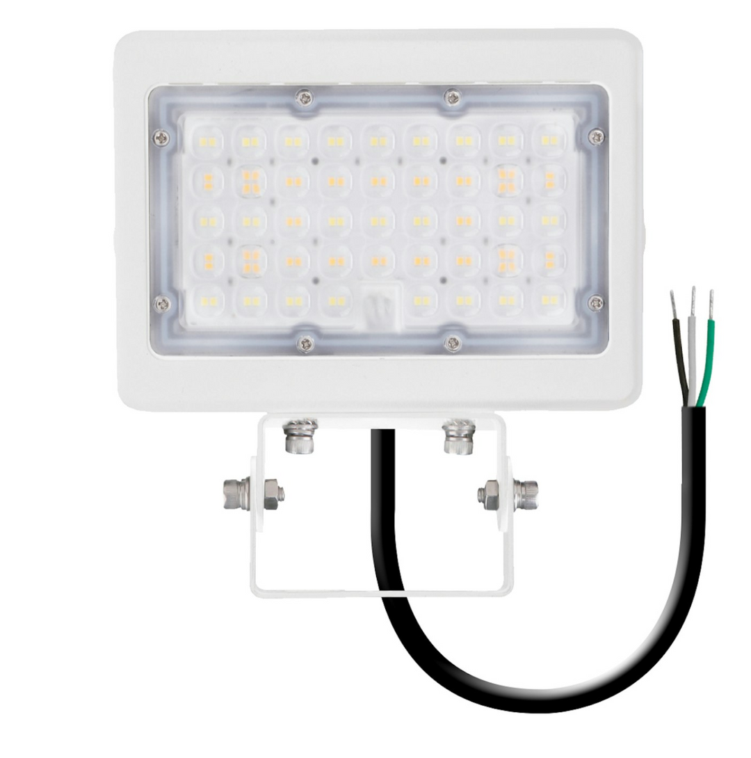Mini Area Flood Lights: M-Line 3-CCT & Power Select w/ Photocell - White