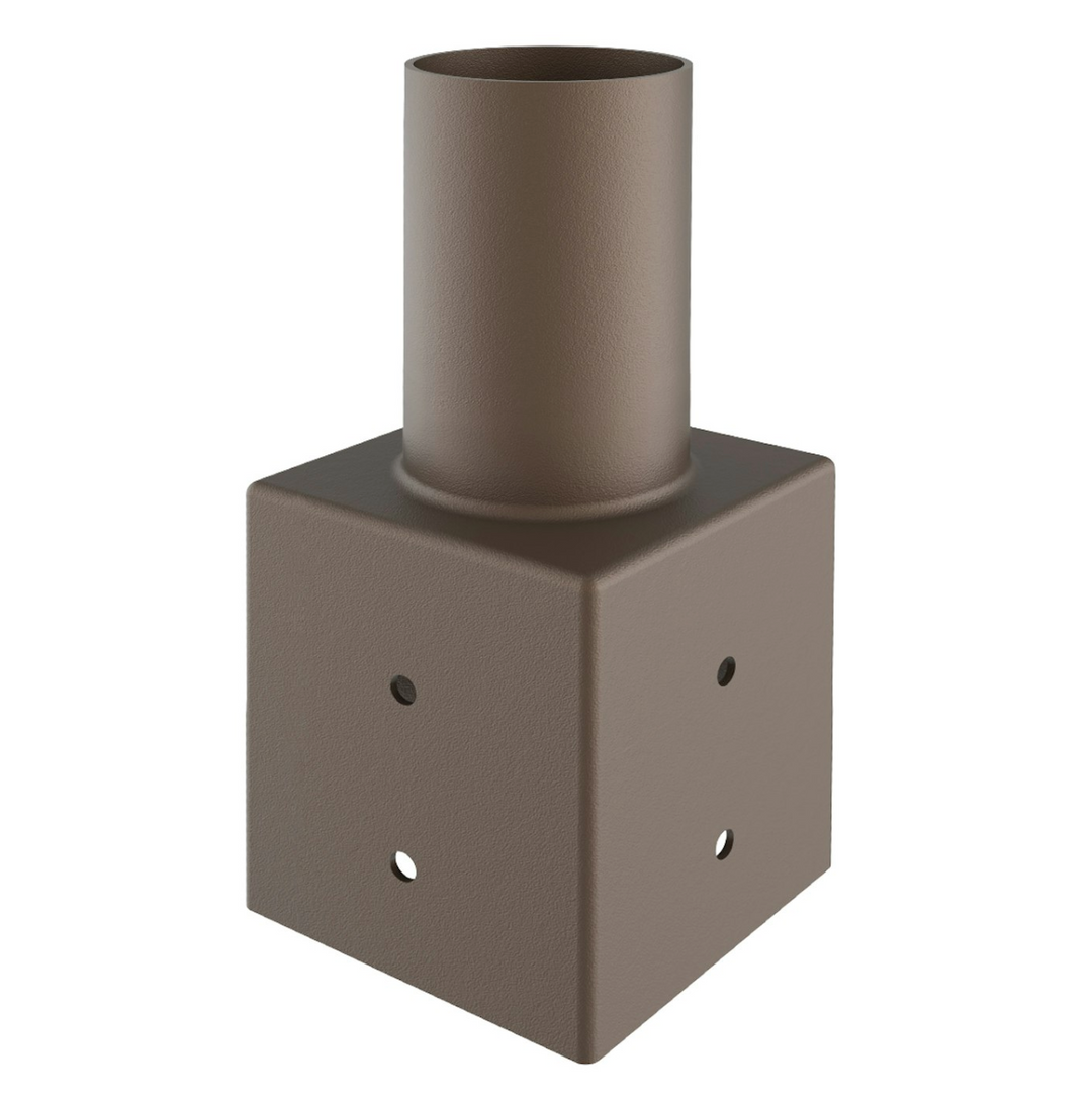 Tenon: Square 3" Pole Reducer to 2.36" - Bronze