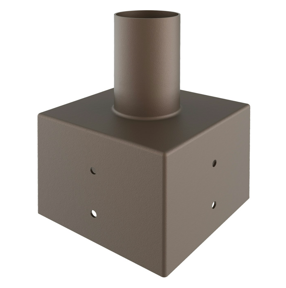 Tenon: Square 5" Pole Reducer to 2.36" - Bronze