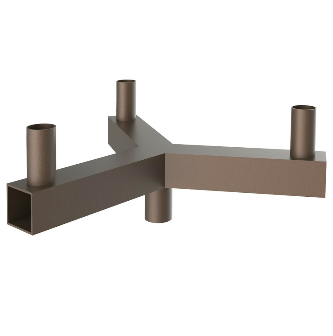 Tenon: Square Bullhorn 3-Head Y-Adapter - Bronze