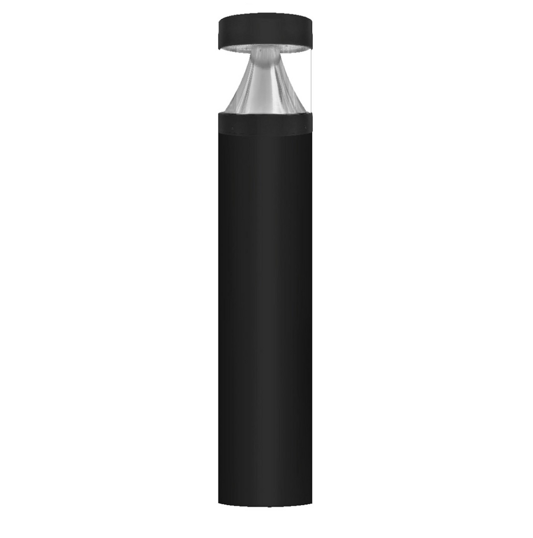 44" Bollard Base: Round :22W/16W/12W - Black
