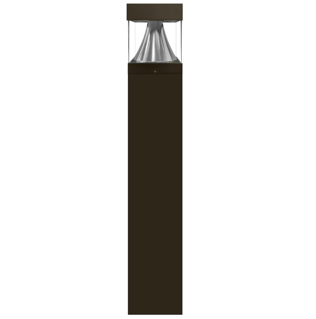 Bollard Square Bronze with Square Cone Flat Top 22W/16W/12W
