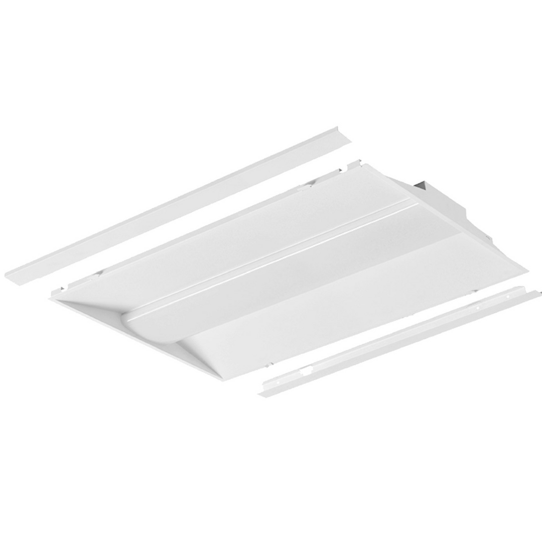 C-Line: 2x4 LED Center Basket Troffer 5-CCT Selectable 50W/40W/30W/25W/20W - White
