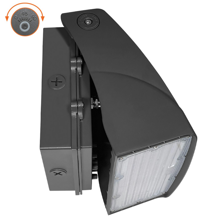 Full CutOff Wall Packs Adjustable: AFC-Line, CCT/30k/40k/50k, 30W/20W/10W - Black Envision LED