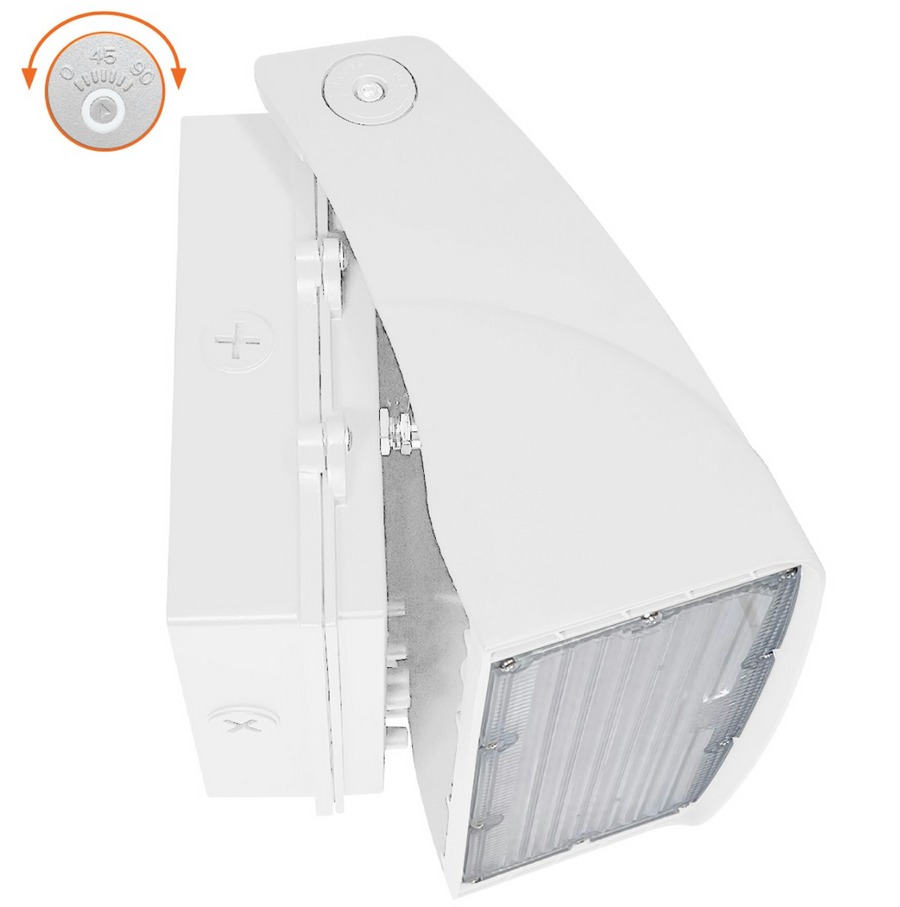 Full Cut Off Wall Packs Adjustable: AFC-Line, CCT/30k/40k/50k, 30W/20W/10W - White Envision LED