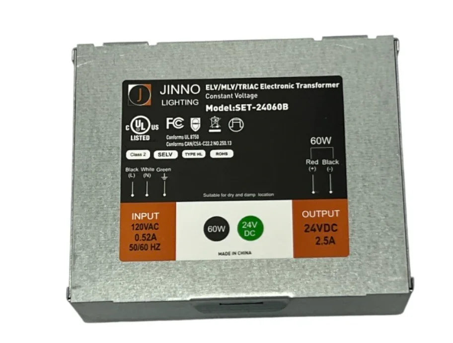 Jinno Lighting - LED Driver, 24V 60W