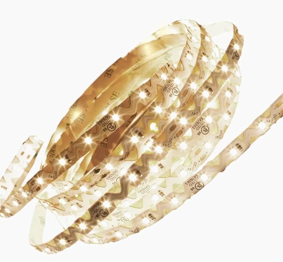 Jinno Lighting - Zig Zag SMD LED Tape Light, 30K, 3.5W, 12V, 16 ft
