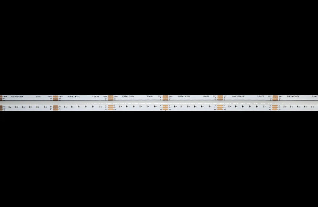 Radialux 5.5 COB RGBTW (2700K-6500K) - 24V LED Tape Light, 14 foot Spool,14 ft.