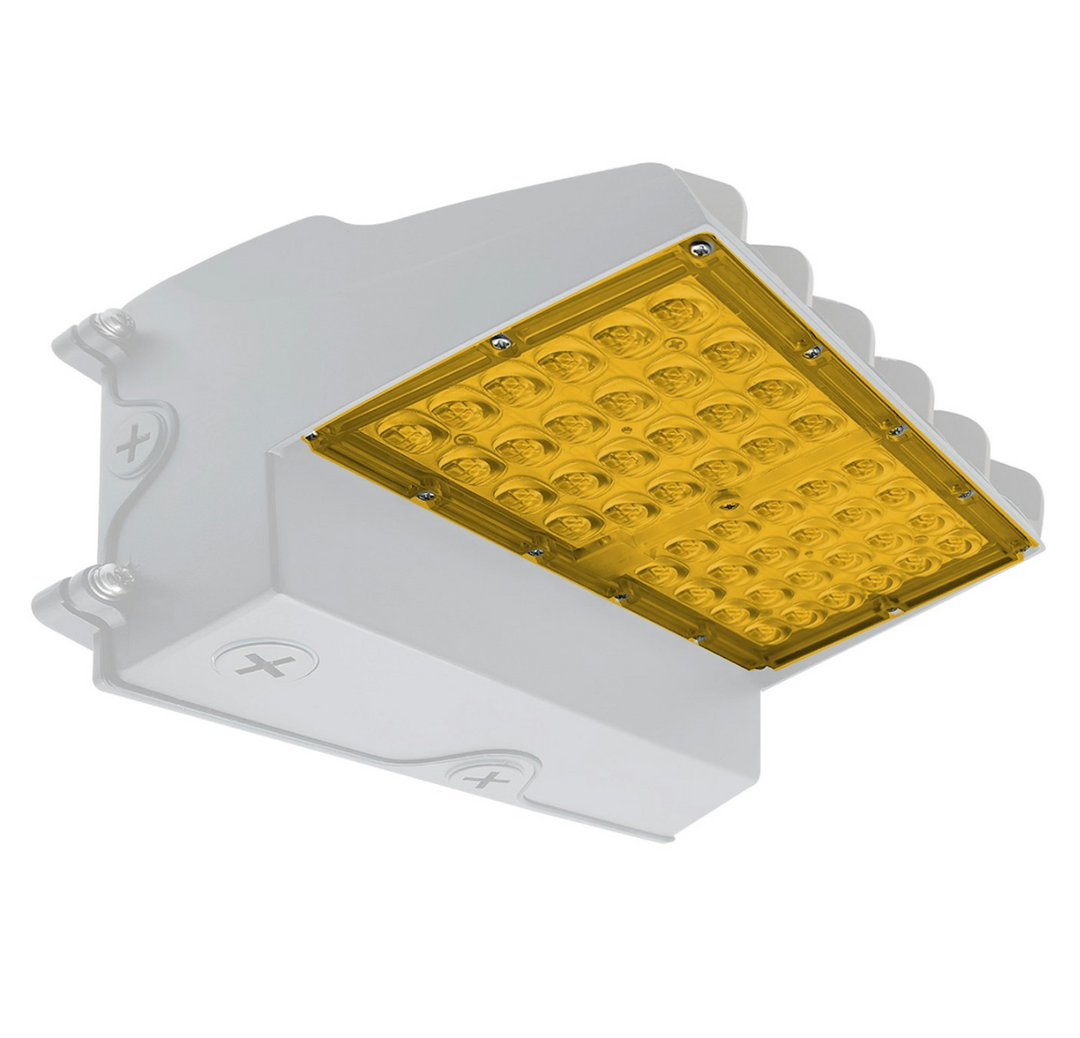 Full-Cutoff Wall Pack: Flat-FC Line, 2200K, 120-277V - White