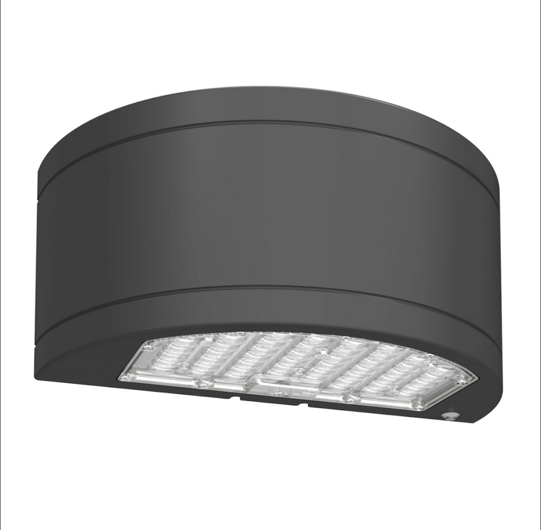 CIRCLE-Line: Half Cylinder Up/Down Wall Pack, 120-347V - Black