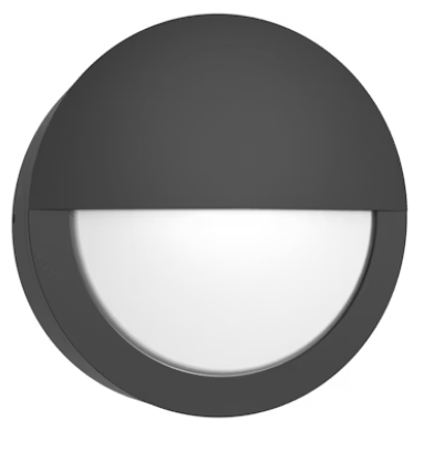 Bulk-Line: Round Bulk Head - Semi Circle, 120-277V, 3CCT - Black