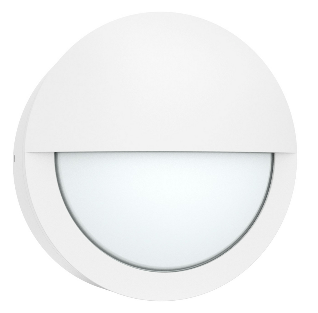 Bulk-Line: Round Bulk Head - Semi Circle, 120-277V, 3CCT - White