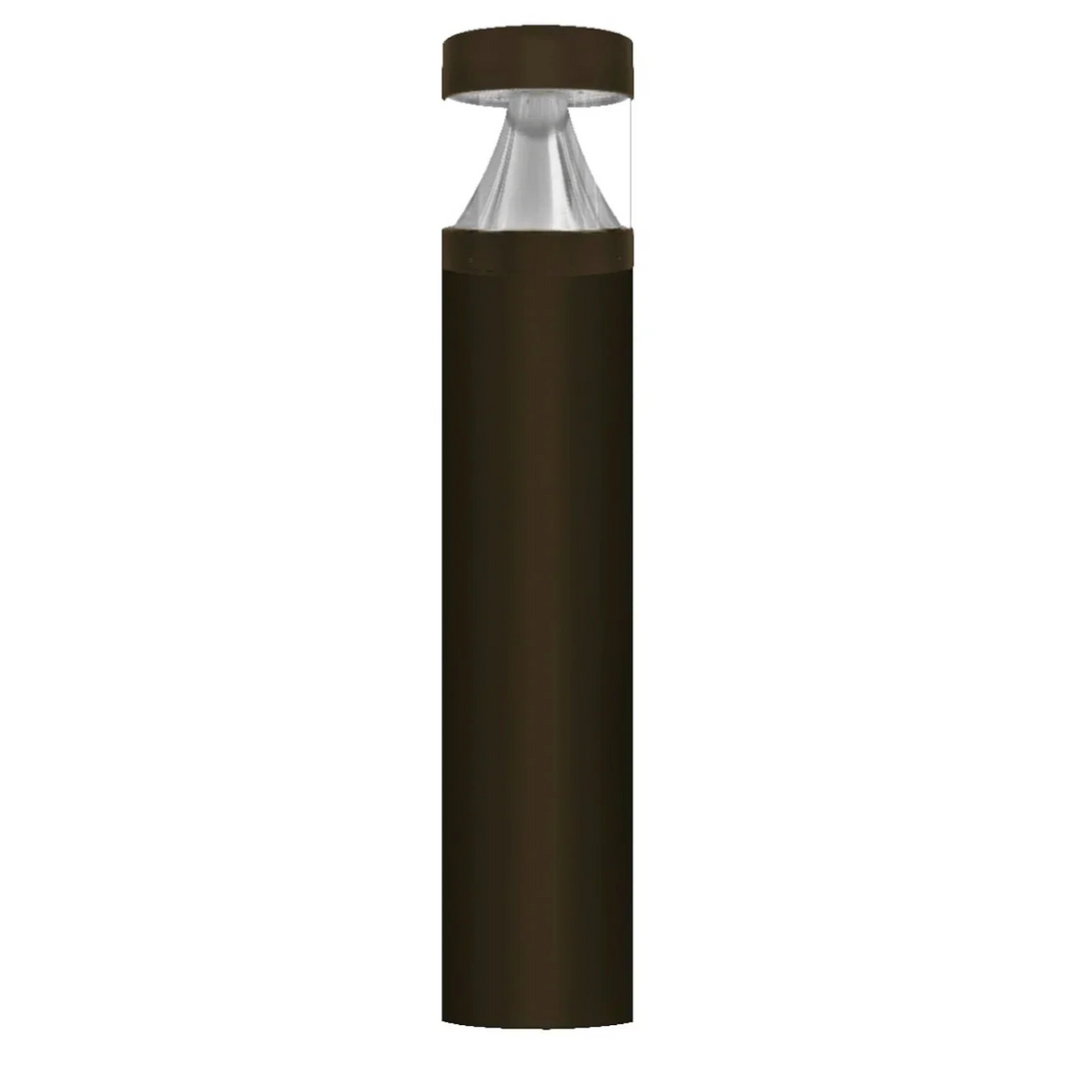 22" Bollard Base: Round 22W/16W/12W - Bronze - Must Choose Head