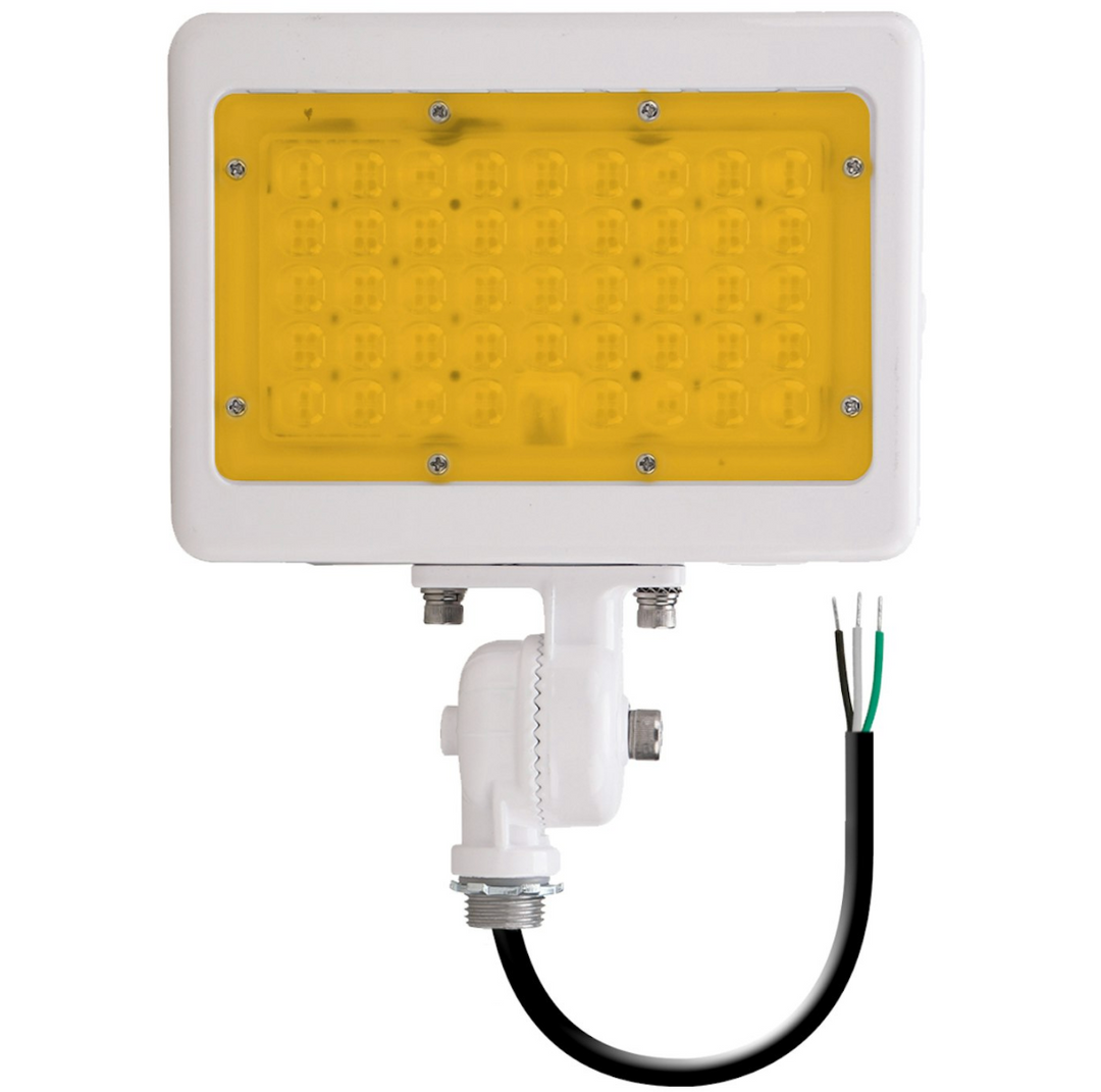 Mini Area Flood Lights: M-Line 2200K, 50W/35W, 120-277V - White