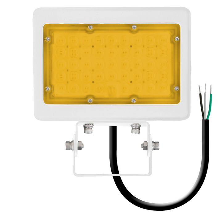 Mini Area Flood Lights: M-Line 2200K, 50W/35W, 120-277V - White
