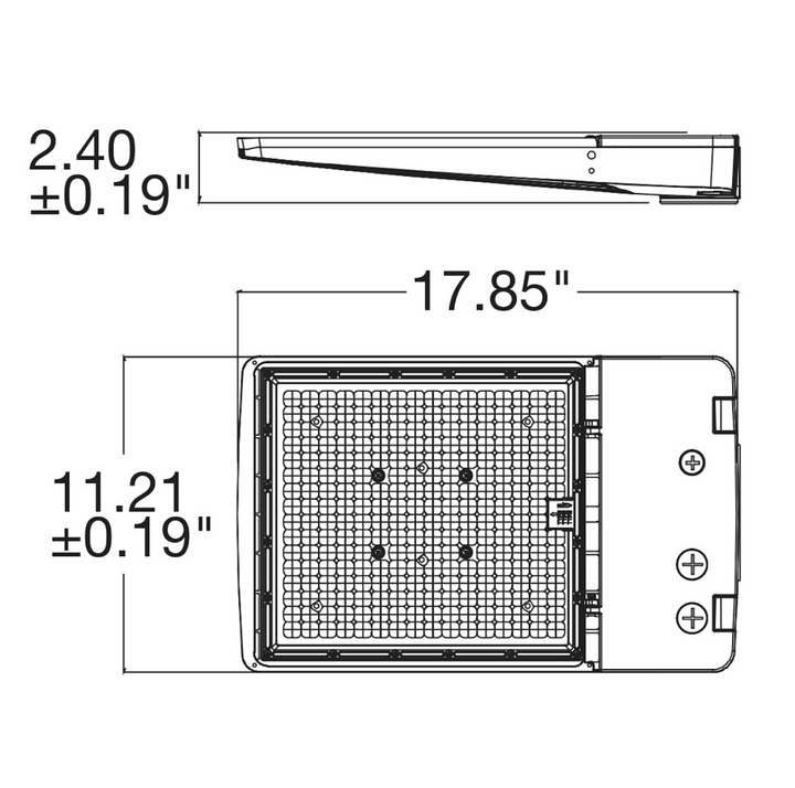 OPTIC-Line Selectable: Large Area Lights 2200K, 430W/400W/370W/340W/310W,  120-277V - Gray