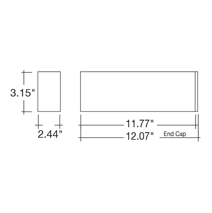 1' Architectural Linear Downlight Frosted, 9.5W/7W/5W, 5CCT, 120-277V - White