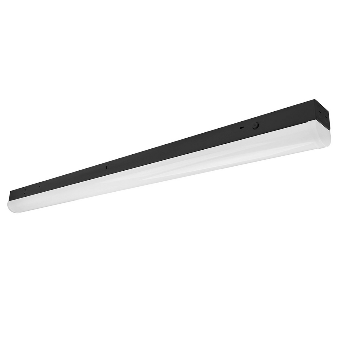 4 FT Round Strip: 5CCT & Sensor Ready, 20W/30W/40W, 120-277V - Black