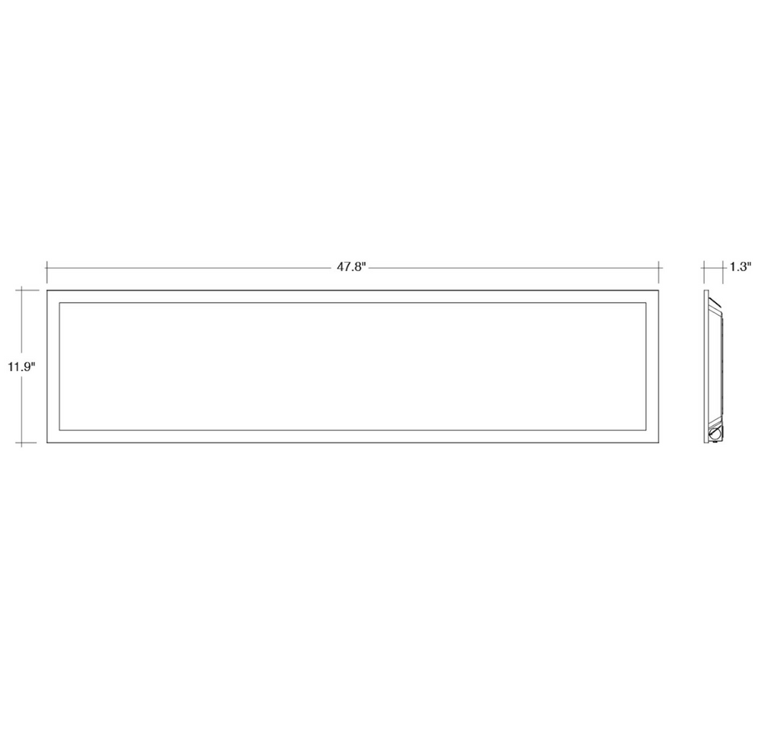 1x4 LED Panel: BackLit Line, 12W/17W/22W/27W/32W, 5CCT, 120-277V - White